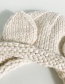 Fashion Stereo Ear Brown Knitted Baby Hat