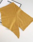 Fashion Angled Scarf Turmeric Knitted Woolen Collar