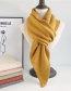 Fashion Angled Scarf Beige Knitted Woolen Collar