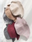 Fashion Two-tone Knit Dark Gray Wool Knit Fisherman Hat