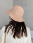 Fashion Two-tone Knit Beige Wool Knit Fisherman Hat
