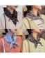 Fashion Leopard-print Diamond Towel Blue Knitted Color Triangle