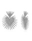 Fashion Gold Heart-shaped Fan-shaped Fringe Geometric Earrings
