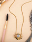 Fashion Eye Copper Plated Micro-inlaid Zircon Eye Necklace