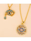 Fashion Eye Eye Tear Zircon Necklace