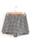 Fashion Lattice Houndstooth Short Skirt
