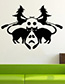 Fashion Multicolor Kst-43 Halloween Witch Wall Sticker Removable