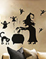 Fashion Multicolor Kst-5 Halloween Witch Ghost Wall Sticker