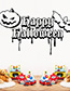 Fashion Multicolor Kst-74 Halloween Pumpkin Bat Wall Stickers