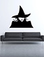 Fashion Multicolor Kst-36 Halloween Witch Hat Removable Wall Sticker