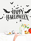 Fashion Multicolor Kst-75 Halloween Bat Spider Wall Stickers