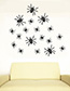 Fashion Multicolor Kst-12 Halloween Spider Wall Stickers