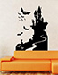 Fashion Multicolor Aw9423 Halloween Bat Castle Wall Sticker