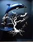 Fashion White Kst-42 Halloween Witch Tree Bat Wall Sticker