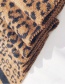 Fashion Leopard Dark Coffee Wool Knit Scarf Shawl Dual Purpose