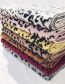 Fashion Leopard Pink Wool Knit Scarf Shawl Dual Purpose