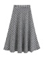 Fashion Lattice Houndstooth Skirt