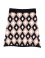 Fashion Diamond Diamond Pattern Jacquard Skirt