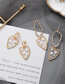 Fashion Elliptical Love  Silver Needle Irregular Transparent Love Pearl Earrings
