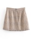 Fashion Lattice Tweed Skirt