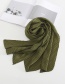 Fashion Light Brown Pure Color Crumpled Silk Scarf