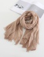 Fashion Pink Distressed Solid Color Scarf Shawl