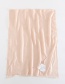 Pink Solid Color Cashmere Scarf Shawl