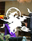 Fashion Multicolor Aw9431 Halloween Vinly Witch Wall Sticker