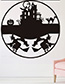 Fashion Multicolor Kst-45 Halloween Witch Castle Cat Bat Wall Sticker