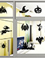 Fashion Multicolor Kst-77 Halloween Witch Bat Wall Stickers