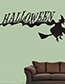Fashion Multicolor Kst-37 Halloween Halloween Witch Broom Wall Sticker