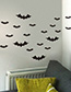 Fashion Multicolor Kst-17 Halloween Bat Wall Sticker Eco Friendly