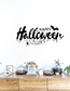 Fashion Multicolor Kst-70 Happy Halloween English Wall Sticker