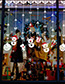 Fashion Color Dlx0995 Christmas Snowman Wall Sticker
