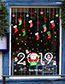 Fashion Xh6250 Color Cartoon Hanging Ball Christmas Wall Sticker