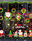 Fashion Xh6254 Color Cartoon Hanging Ball Christmas Wall Sticker