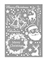 Fashion White Jd-011 Santa Deer Bell Wall Sticker