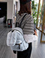Fashion Gray Rabbit Ear Plush Backpack
