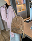 Fashion Khaki Rabbit Ear Plush Backpack