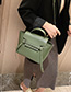 Fashion Green Stitching Hand Shoulder Messenger Bag