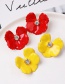 Fashion Yellow Flower Drip Earrings