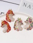 Fashion Color Fox Red Earrings