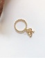 Fashion Letter R Gold English Letter Ring