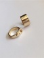 Fashion Button Gold Belt Buckle Metal Smooth Ring