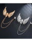Fashion Gold Alloy Diamond Studded Ghost Hand Brooch