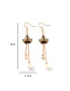 Fashion Golden Pirate Hat Alloy Drip Earrings