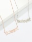 Fashion Silver Babygirl Letter Necklace