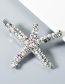 Fashion Silver Starfish With Diamond Hairpin