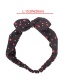 Fashion Black Chiffon Dot Print Bow Tie