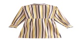 Fashion Yellow Striped Knit Shirt Dress